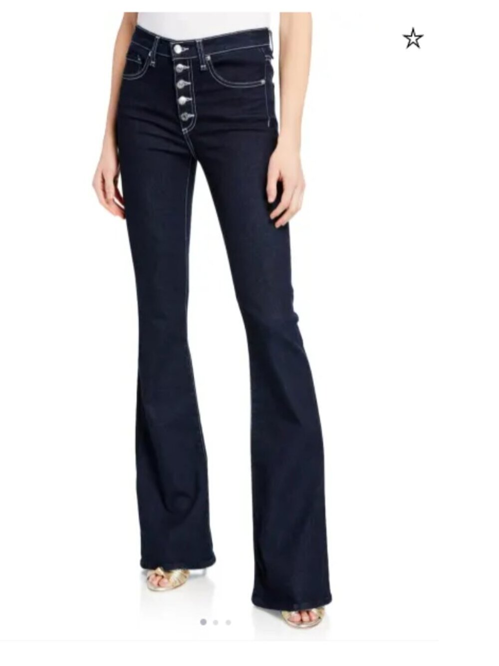 Veronica Beard Jeans Beverly Skinny Flare Jeans in Tumble Size 27